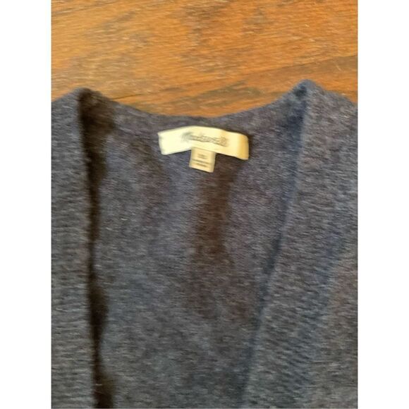 Madewell wool blend grey open oversized cardigan size xsmall - Picture 5 of 6